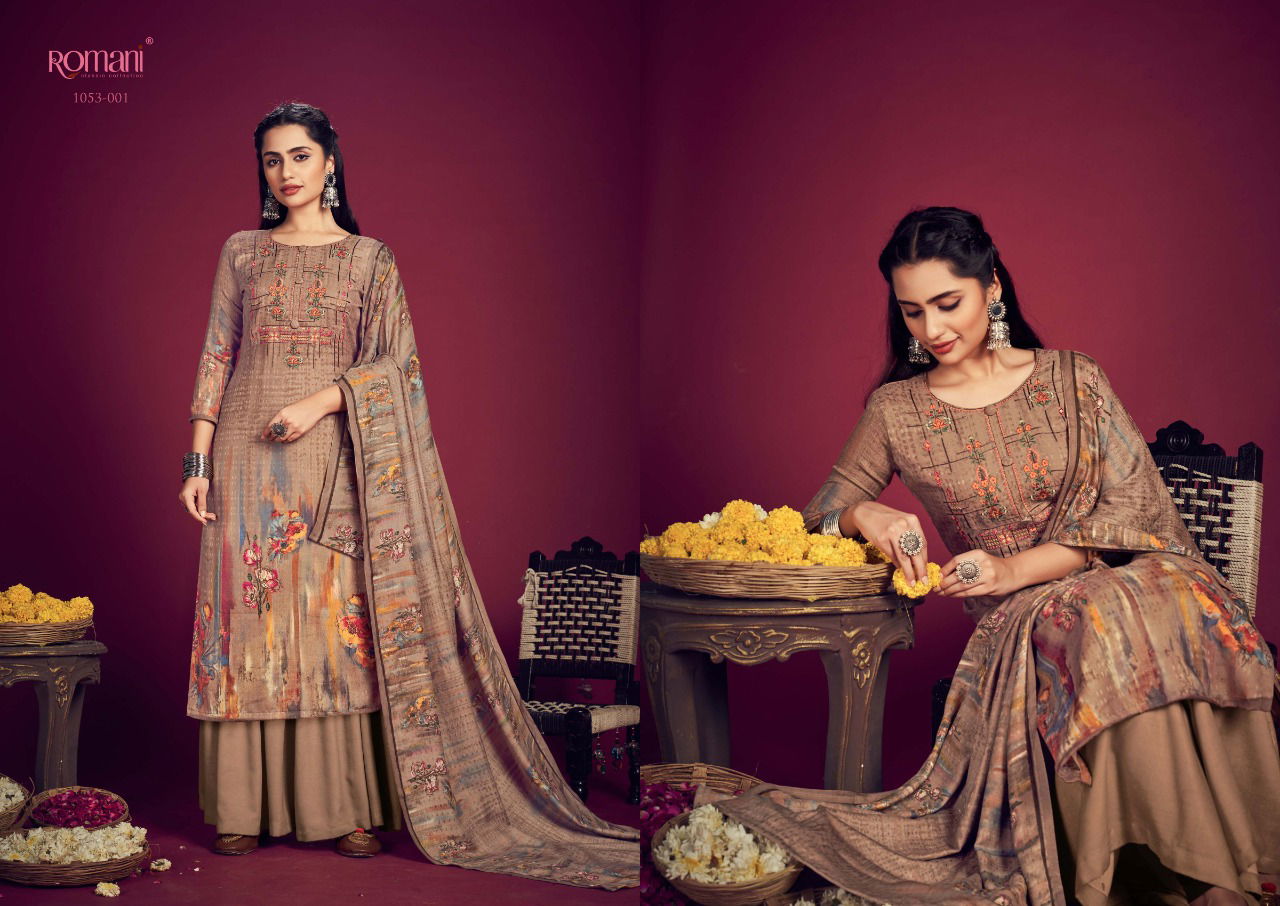 Romani Jhalak Exlusive Wear Pashmina Wholesale Dress Material Collection 